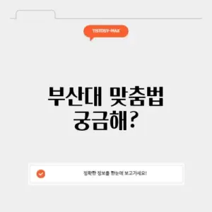 부산대 맞춤법