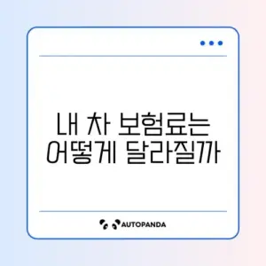 자동차보험 계산방법