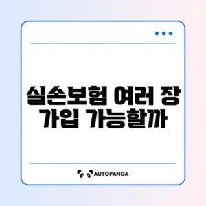 실손보험 중복 가능 여부