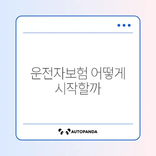 운전자보험 신청방법