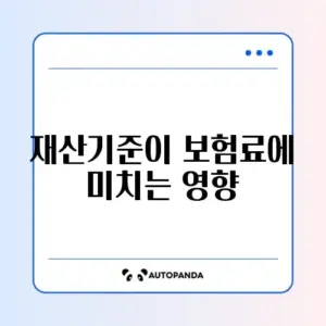 자동차보험 재산기준