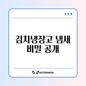 김치냉장고 냄새 완벽 제거 방법 알아보기