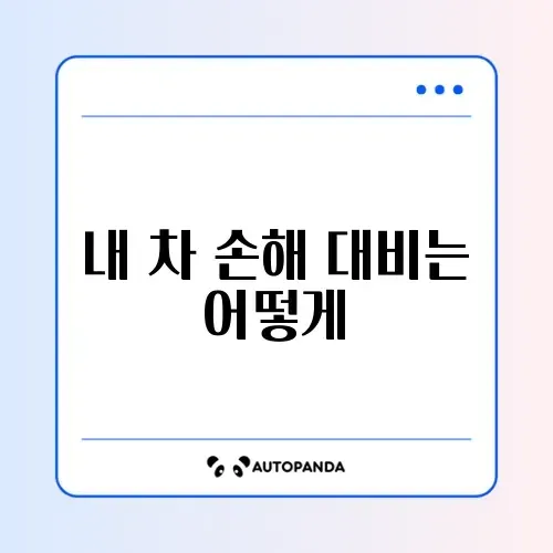 자동차 보험 자차보험, 정말 필요한지 완벽 정리하기