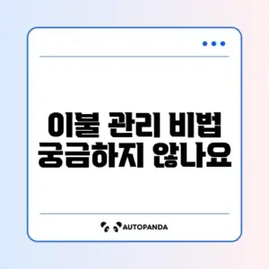 이불 세탁 주기와 올바른 방법 완벽 정리