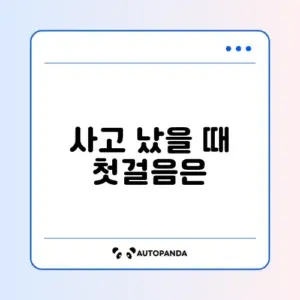 렌터카 사고 처리 절차 완벽 정리 가이드 알아보기