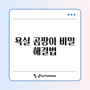 락스 없이 쉽게 하는 욕실 곰팡이 제거 완벽 가이드