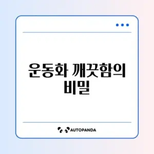 운동화 손세탁 방법 완벽 정리하기