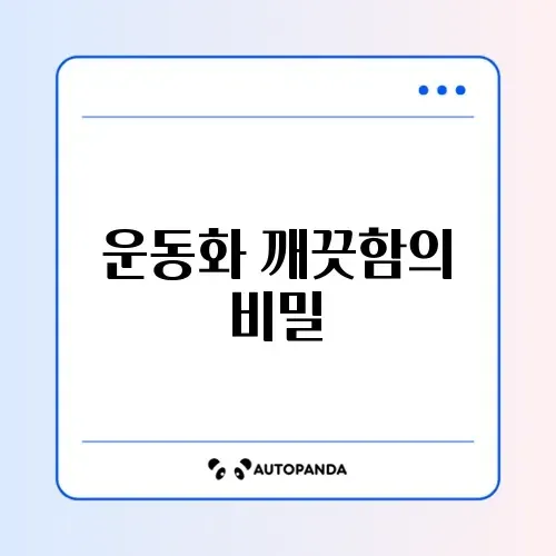 운동화 손세탁 방법 완벽 정리하기
